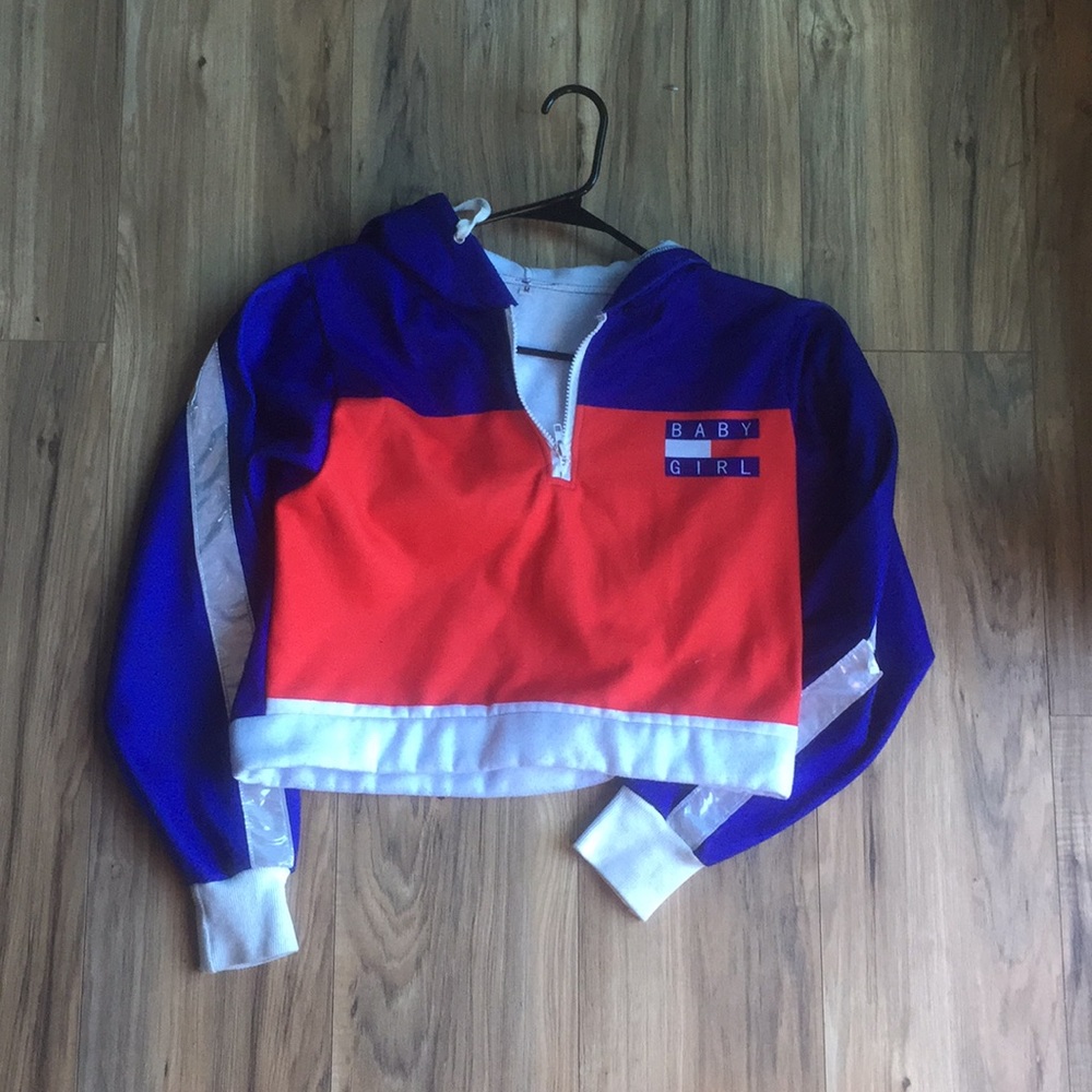 Baby Girl Cropped Hoodie